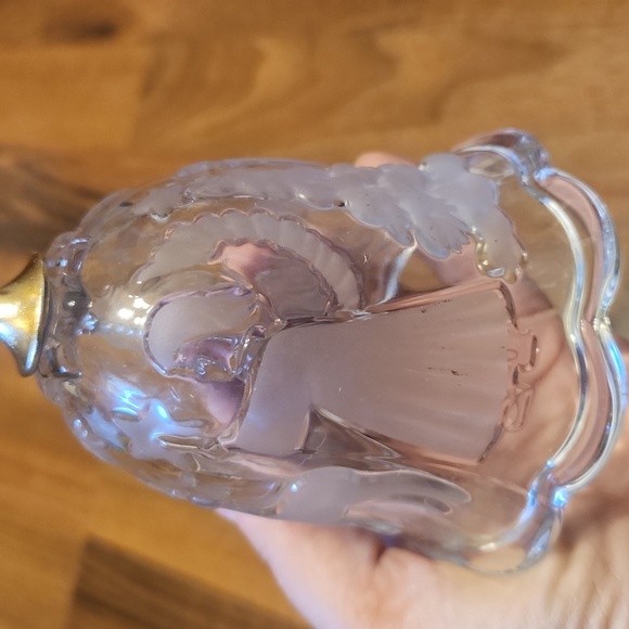 Home Beautiful Frosted Crystal Christmas Tree Bell Angels Reindeer Made Germany - Picture 3 of 12